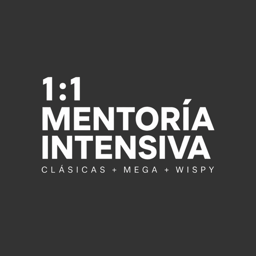Mentoría Privada 1:1 Intensiva de Extensiones de Pestañas