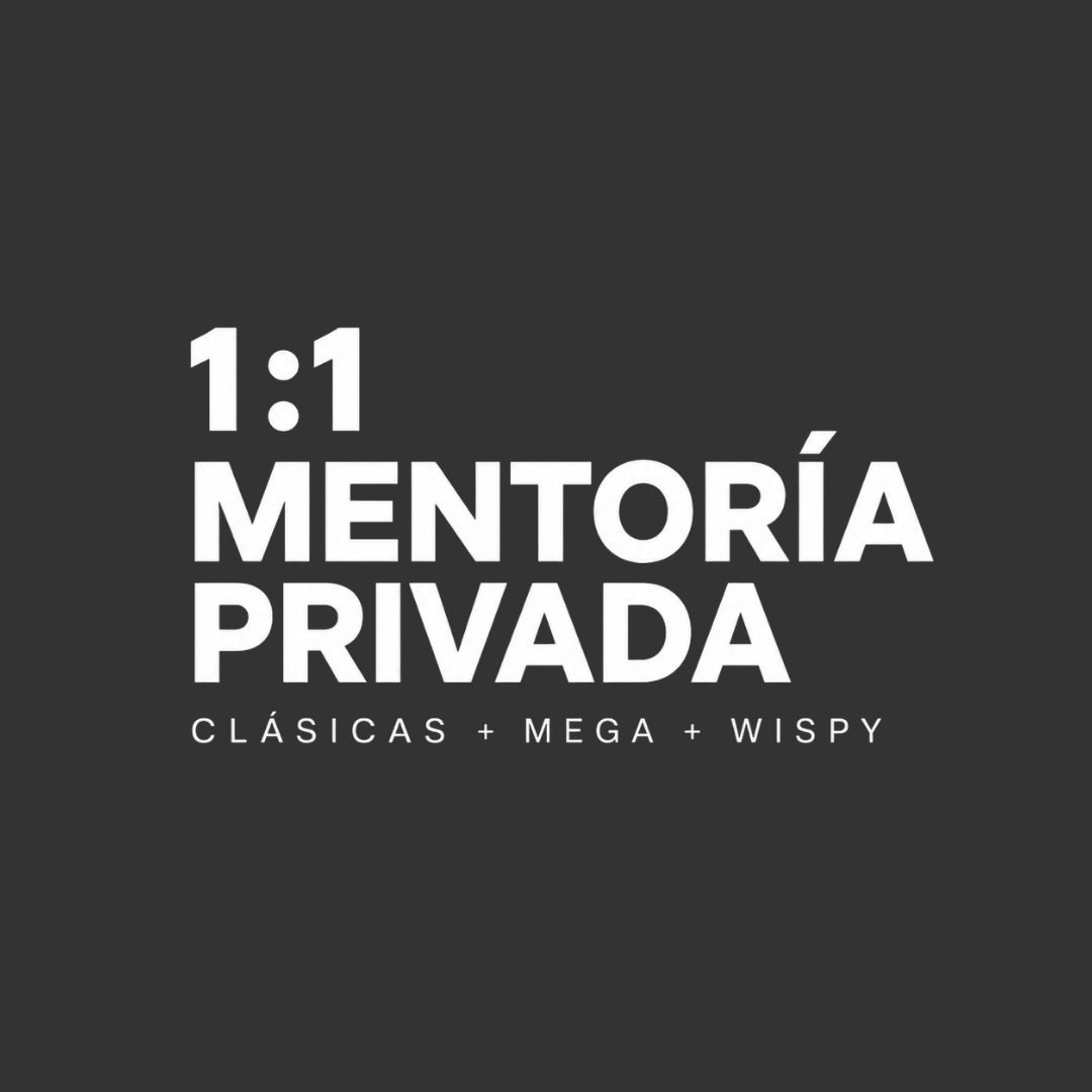 Mentoría Privada 1:1 de Extensiones de Pestañas